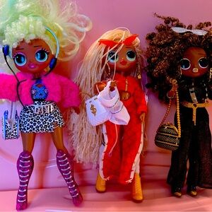 LOL SURPRISE OMG - SERIES 1 - Royal Bee, Lady Diva, Swag - 9” Fashion Dolls